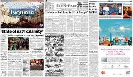 Philippine Daily Inquirer – November 12, 2013