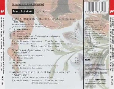 Jos van Immerseel, L'Archibudelli - Franz Schubert: Trout Quintet; Arpeggione; Notturno (1998)