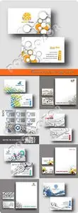 Business card art style vector 8 