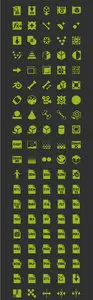 Android 3D Graphics Icon Set PSD