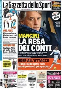La Gazzetta dello Sport comprese tutte le edizioni locali (Roma, Milano, Sicilia, Puglia) - 09.02.2016