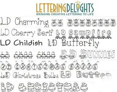 500 Lettering Delights Typefaces
