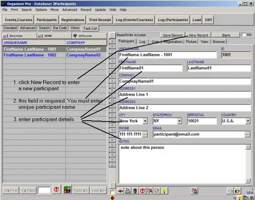 PrimaSoft Event Class Registration Organizer Pro 3.1