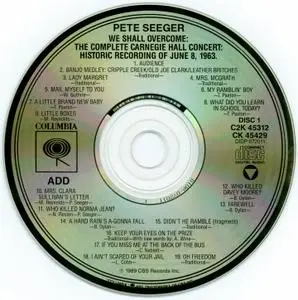 Pete Seeger - We Shall Overcome: The Complete Carnegie Hall Concert (1963) {2CD Set Columbia C2K 45312 rel 1989}