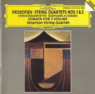 Prokofiev - String Quartets Nos. 1 & 2; Sonata for 2 Violins - Emerson String Quartet (1991)