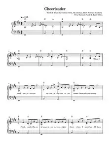 Cheerleader - Omi (Easy Piano)