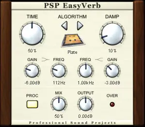 PSP Audioware EasyVerb v1.5.4 VST (PC+MAC)
