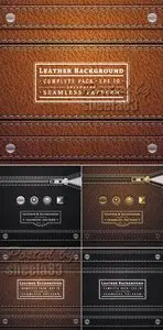 Leather with Zipper Backgrounds Vector