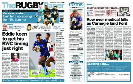 The Rugby Paper – August 04, 2019