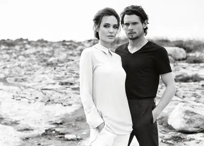 Angelina Jolie & Jack OConnell by Francesco Carrozzini for DuJour Winter 2014