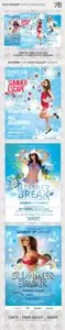 GraphicRiver Blue Summer Party Flyer Poster Bundle
