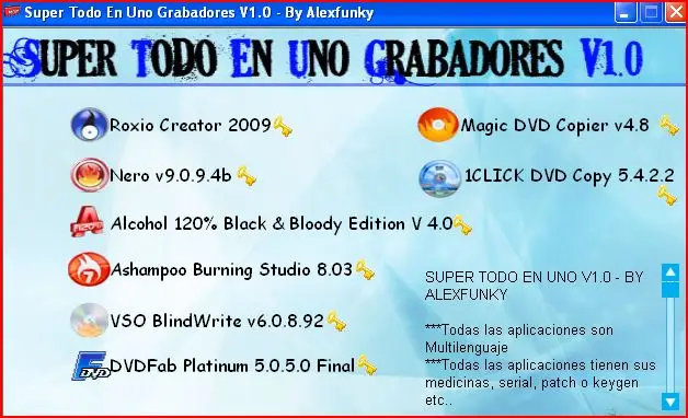 Super Todo En Uno grabadores v1(Super All-In-One recorders)
