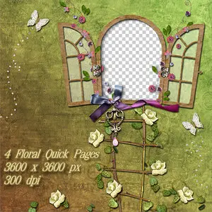 4 Floral Quick Pages