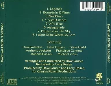 Dave Valentin - Legends (1978) {(GRP 9519}