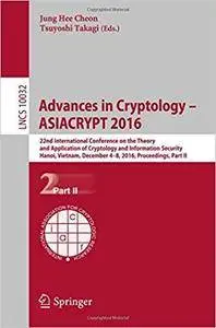 Advances in Cryptology – Asiacrypt 2016, Part II