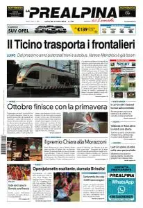 La Prealpina - 28 Ottobre 2019