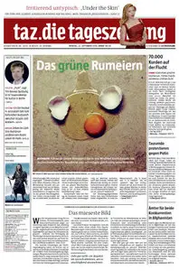 Tageszeitung TAZ vom 22 September 2014