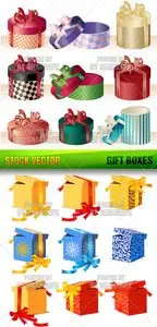 Stock Vector - Gift boxes Set