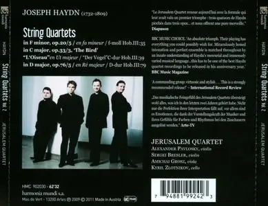 Jerusalem Quartet - Haydn: String Quartets, Vol. 2 (2011)