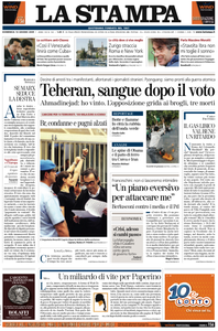 La Stampa 14 Giugno 2009 (Edizione di Cuneo ed Internazionale)