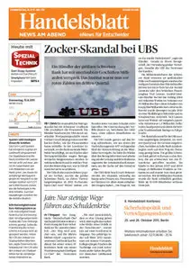 Handelsblatt News am Abend vom 15.09.2011