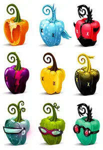 Pepper Latex PNG Icons