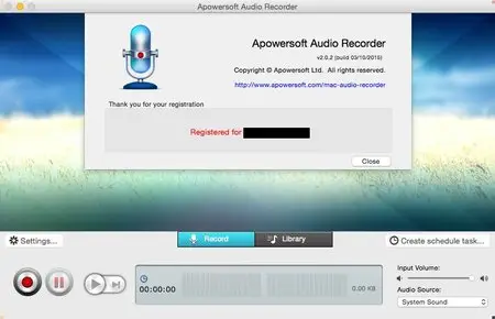 Apowersoft Audio Recorder for Mac 2.0.2 Multilangual