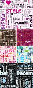 Words Backgrounds Vector