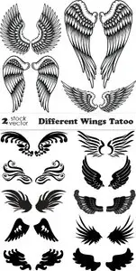 Vectors - Different Wings Tatoo