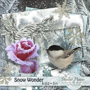 2 Vintage Winter Scrap Kits