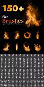 150+ Fire Photoshop Brushes Pack