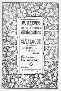 «Catalogue of Works Literary Art and Music» by William Pember Reeves
