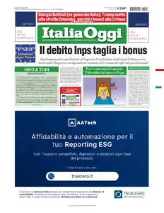 ItaliaOggi - 26 Aprile 2025