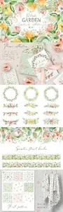 Delicate GARDEN - Watercolor Flowers PNG Collection
