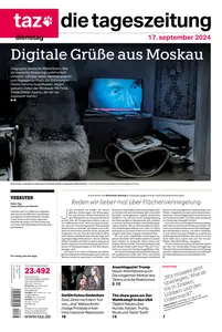 taz die tageszeitung  - 17 September 2024