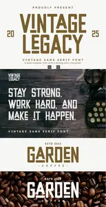 EE - Vintage Legacy  Bold Modular Sans Serif Font PYT9T64