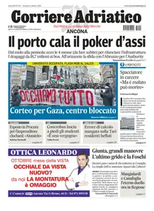 Corriere Adriatico Ancona - 3 Ottobre 2025