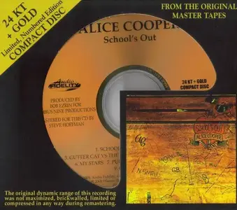 Alice Cooper - School's Out (1972) [Audio Fidelity, 24 KT + Gold CD, 2009]
