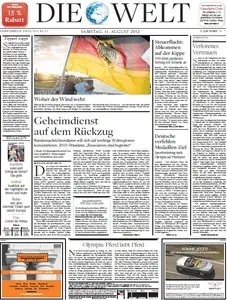 Die Welt vom 11. August 2012