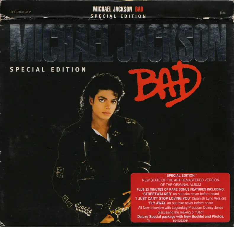 Альбомы майкла джексона. Michael Jackson Bad album обложка. Michael Jackson Bad альбом обложка альбома. Michael Jackson 1987 Bad обложка альбома.