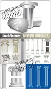 Antique columns - Stock Vector