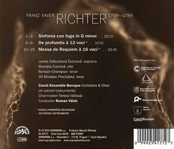 Roman Válek, Czech Ensemble Baroque - Franz Xaver Richter: Requiem (2014)