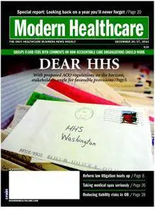 Modern Healthcare – December 20, 2010