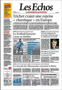 Les Echos du 7 et 8 aout 2009