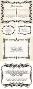 Vintage Frames Vector 2