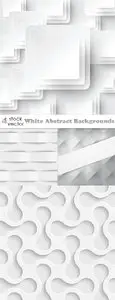 Vectors - White Abstract Backgrounds