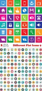 Vectors - Different Flat Icons 9