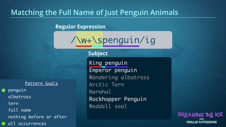 CodeSchool - Breaking the Ice With Regular Expressions with Dan Bickford (2015)