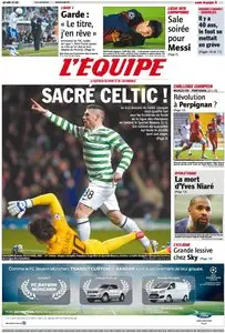 L'Equipe Edition du Jeudi 6 Décembre 2012