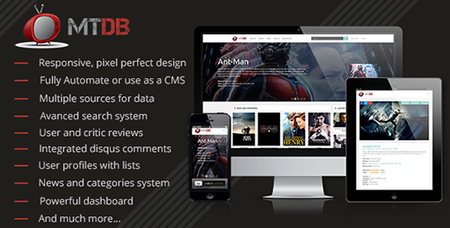 CodeCanyon - MTDb v2.9.3 - Ultimate Movie&TV Database - 6447206